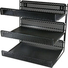 Artistic Products 3-Tier Front-Load Letter Tray-Punched flat metal construction