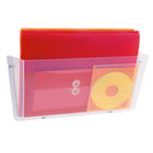 Staples Wall File Pocket - Legal Size - Clear-Legal Size Wall Pocket