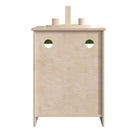 Flash Furniture Bright Beginnings Commercial Grade Wooden Children's Kitchen Sink with Integrated Storage-Rounded Corners for Safety