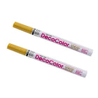 Marvy Uchida Fine-Line Opaque Paint Markers - Gold - 2 Pack-Colour: Gold