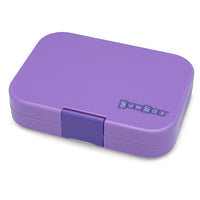 Yumbox Panino 4 Compartment Bento Box - Dreamy Purple-Pack wet foods like yogurt and dips (not water), perfect for anyone that packs snacks