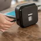 Brother P-touch Cube Plus PT-P710BT Label Maker-Choose from a wide selection of predesigned label templates or easily design and save your own labels using symbols, frames and a variety of fonts including most Google and Apple® font libraries