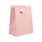 Jam Paper Gift Bags with Rope Handles - Medium - 8" x 10" x 4" - Baby Pink Matte - 3 Pack-Color: Pink