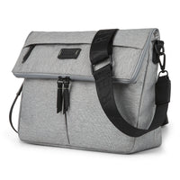 Bugatti Reborn Collection Convertible Crossbody/Waist Bag - Grey (CBY2234BU-GREY)-Grey recycled water-repellent polyester