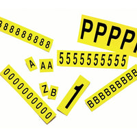 Identify Locations, Supplies & Tools, Individual Letter & Number Markers, W, 1", 30 Pack-Style - Letters