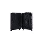 TOSCANO INTRECCIARE 20" Hardside Carry On Luggage - Grey-Detachable Dual Glide Tech Wheel System