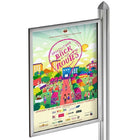 Azar Displays H Slide-in Frame for Freestanding Unit (300274-SLV)-Dimensions: 28H x 22W"