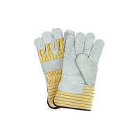 Zenith Safety Premium Quality Fitters Gloves, 2X-Large, Split Cowhide Palm, Cotton Inner Lining - 36 Pack-Cuff Material: Rubberized