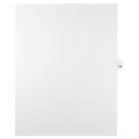 Mark Maker Legal Exhibit Index Tab White Single Tabs, 1/25th Cut, Letter Size, No Holes, Number 187, 25 Pack-White Single Tabs, 1/25th Cut