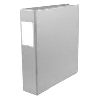 Staples Economy 2" 3 D-Ring Binder - 480 Sheet Capacity - Grey-Grey, D-Ring 2" binder with 480 Sheet Capacity