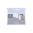 Beslayn Horizontal Heavy Duty Vinyl Top Load Name Badge Holder, 4" x 3", Clear, 50 Pack-Flexible clear heavyweight vinyl for everyday use