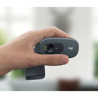 Logitech C270 HD Webcam with Noise-Reducing Mics for Video Calls - Black-Universal clip fits laptops, LCD or CRT monitors