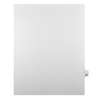 Mark Maker Legal Tabs - Letter Size - White - 1/25th cut - 25 tabs per package - 5 packages Pack - Number 145-White Single Tabs