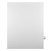 Mark Maker Legal Tabs - Letter Size - White - 1/25th cut - 25 tabs per package - 5 packages Pack - Number 145-White Single Tabs