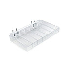 Azar Displays 10"W x 1.5"H x 6"D Nail Polish Tray, 2 Pack (225567)-Counter top displays