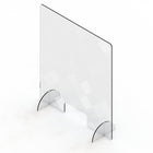 Mark Maker Acrylic Sneeze Guard - 18" x 23.75" - Design #4-Available with acrylic feet to easily stand on countertops for portability and quick installation with no tools required.