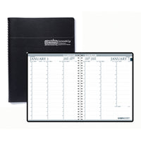 House of Doolittle Professional 2-Year Weekly Planner, 8-1/2" x 11", Black (HOD272002)-January - December featuring 24 months (2 Years) for easy planning