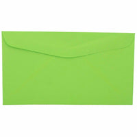 JAM Paper #6 3/4 Pastel Commercial Coloured Envelopes - 3.625" x 6.5" - Light Green - 50 Pack-Colour: Light Green
