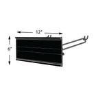 Azar Displays Graphic Sign Holder, 6" x 12" (600612-BLK)-Black Metal