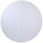 Flash Furniture 6-Foot Round Bi-Fold Granite Plastic Banquet & Event Folding Table with Carrying Handle - White-440 lb. Static Load Capacity