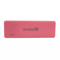 Digiwave 3000mAh Portable Smart Power Bank, 0.4" x 4.7" x 1.6", Pink-Durable, express charging, portable, fashionable, recharge anytime anywhere, no disconnection issue