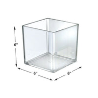 Azar Displays 6" Cube Bin, 4 Pack (556306)-Counter top displays