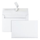 Staples White A9 Invitation Envelopes with QuickStrip Flap - 50 Pack-Square flap with side seams delivers a professional look