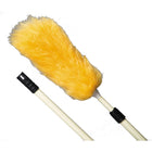 Vileda 42" Lambswool Telescopic Duster, Red/White-Telescopic Lambswool Duster