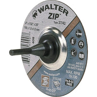 Walter Surface Technologies Zip Cut-Off Wheel, 3" x 1/16", 1/4" Arbor, Type 1, Aluminum Oxide, 25470 Rpm - 12 Pack-Abrasive Material: Aluminum Oxide