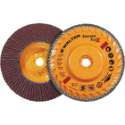 Walter Surface Technologies Enduro-Flex Flap Disc, 5" x 5/8"-11, Type 27, 40 Grit, Zirconia Alumina - 4 Pack-Abrasive Material: Zirconia Alumina