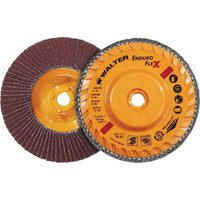 Walter Surface Technologies Enduro-Flex Flap Disc, 5" x 5/8"-11, Type 27, 40 Grit, Zirconia Alumina - 4 Pack-Abrasive Material: Zirconia Alumina