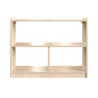 Flash Furniture Bright Beginnings Commercial Grade 3 Section Modular Wooden Classroom Open Storage Unit, Kid Friendly - Natural-Rounded Edges Prevent Abrasions from Accidental Contact