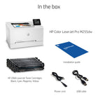 HP LaserJet Pro M255dw Wireless Colour Laser Printer-Connectivity: Hi-Speed USB 2.0 port; built-in Fast Ethernet 10/100Base-TX network port; 802.11n 2.4/5GHz wireless; Walkup host USB port