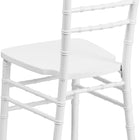 Flash Furniture HERCULES Series Wood Chiavari Chairs - White - 2 Pack-Reinforced stress points provide greater stability