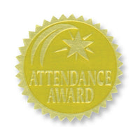 Flipside Gold Foil Embossed Seal Attendance Award, 162 Pack (H-VA375)-Perfect for prizes and bulletin boards