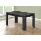 Monarch Specialties 1089 Dining Table - 36"X 60"/Black Reclaimed Wood-Look-Dimensions: 59"L x 36"W x 31"H, Rectangle