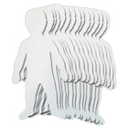 Roylco 35" x 18" Finger Paint Craft Paper, Big Huge Kid Shape, 24 Pack (R-75401)-Ages 4+