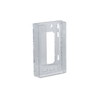 Azar Displays 7.88" x 4.63" x 1.25" Tri-Fold Modular Crystal Styrene Brochure Holder, 10 Pack (252328)-Add hardware to attach to gridwall, pegboard, slatwall, dry wall, or glass