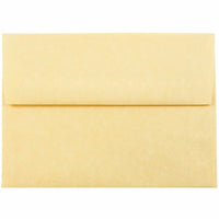 JAM Paper A6 Invitation Envelopes, 4.75 x 6.5, Parchment Antique Gold Yellow Recycled, 250 Pack (56721H)-Antique gold parchment recycled envelope