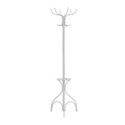 Monarch Specialties 2030 Coat Rack with Umbrella Holder - White Metal-Coat Rack