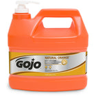 Gojo NATURAL ORANGE Smooth Hand Cleaner - 1 Gallon Pump Bottle - 4 Pack-Contains a natural citrus ingredient