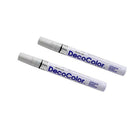 Marvy Uchida Broad-Line Opaque Paint Markers - Silver - 2 Pack-Colour: Silver