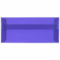 JAM Paper #10 Business Translucent Vellum Envelopes - 4.125" x 9.5" - Primary Blue - 50 Pack-Colour: Primary Blue Translucent Envelopes