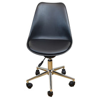 Uncaged Ergonomics Active Task Wobble Chair, Black-Black Frame, Black PU Cushion