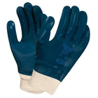 Ansell SAY784 Coated Gloves, Nitrile Fully Coated, Knit Wrist, Heavy Duty, Size 10, 12 Pack-Non-knit gauge