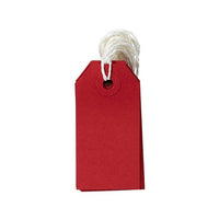 Jam Paper Gift Tags with String - Small - 3 1/4" x 1 5/8" - Red - 1000 Pack-Red Gift Tags