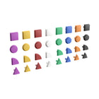 Flash Furniture Bright Beginnings Commercial Grade Multicolor 256 Piece Shape Set for Modular STEAM Wall Systems-Pair with Other Accessory Sets for More Fun