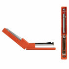 JAM Paper Modern Desk Stapler - Orange-The bottom of the stapler is coated in rubber to prevent it from slipping when in use. A specially crafted inner rail delivers jam-resistant, accurate stapling you can count on.