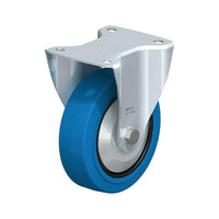 Blickle Blue Elastic Rubber Caster, Wheel Diameter: 6" (152 Mm), Caster Type: Rigid (B-POEV 160R-SB-FA)-Wheel Diameter: 6" (152 mm)