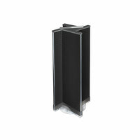 Azar Displays Plastic Pegboard Pinwheel Unit, 13.5" x 44", Black (700444-BLK)-Black plastic